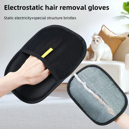 Groom  Clean Pet Hair Gloves™